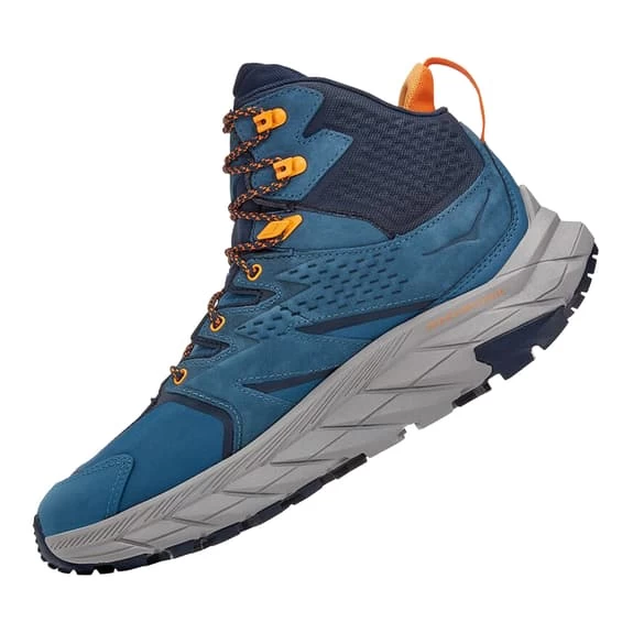 HOKA Anacapa Mid GORE-TEX Boots Navy Blue Orange 3 HOKA Anacapa Mid GORE-TEX Boots Navy Blue Orange - Image 3