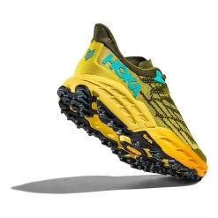 HOKA Speedgoat 5 Shoes Khaki Green Orange Yellow -Hoka hk 1123157 apf 004