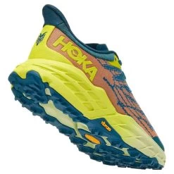 HOKA Speedgoat 5 Shoes Blue Orange Yellow 8 HOKA Speedgoat 5 Shoes Blue Orange Yellow -Hoka hk 1123157 bce 003