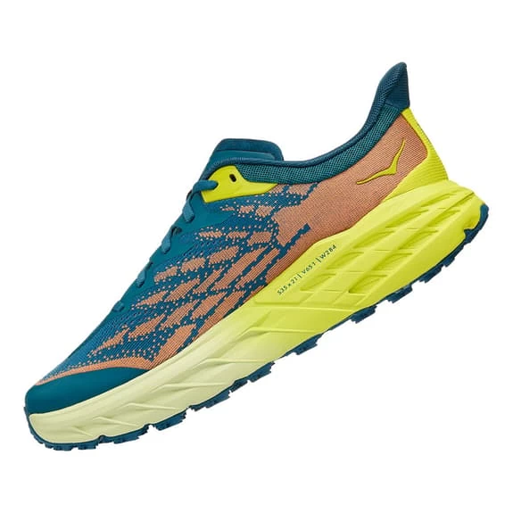 HOKA Speedgoat 5 Shoes Blue Orange Yellow 4 HOKA Speedgoat 5 Shoes Blue Orange Yellow - Image 4