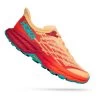 HOKA Speedgoat 5 Shoes Cream Orange Blue