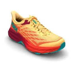 HOKA Speedgoat 5 Shoes Cream Orange Blue -Hoka hk 1123157 ifl 004