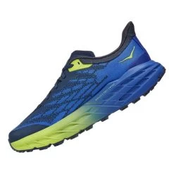 HOKA Speedgoat 5 Running Shoes Blue Yellow -Hoka hk 1123157 osb 004