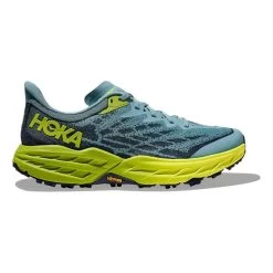 HOKA Speedgoat 5 Shoes Grey Fluorescent Yellow