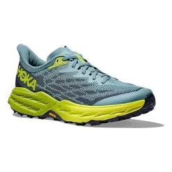 HOKA Speedgoat 5 Shoes Grey Fluorescent Yellow -Hoka hk 1123157 sbd 005