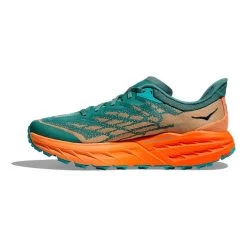 HOKA Speedgoat 5 Shoes Fluorescent Green Orange 8 HOKA Speedgoat 5 Shoes Fluorescent Green Orange -Hoka hk 1123157 tmo 002