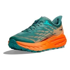 HOKA Speedgoat 5 Shoes Fluorescent Green Orange 9 HOKA Speedgoat 5 Shoes Fluorescent Green Orange -Hoka hk 1123157 tmo 003