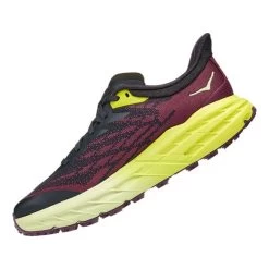 HOKA Speedgoat 5 Shoes Dark Blue Purple Yellow Women -Hoka hk 1123158 bge 004