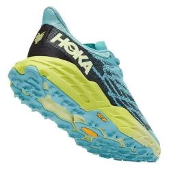HOKA Speedgoat 5 Shoes Light Blue Yellow Women -Hoka hk 1123158 csg 003