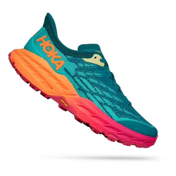 HOKA Speedgoat 5 Shoes Green Turquoise Orange Fuchsia Women 1 HOKA Speedgoat 5 Shoes Green Turquoise Orange Fuchsia Women