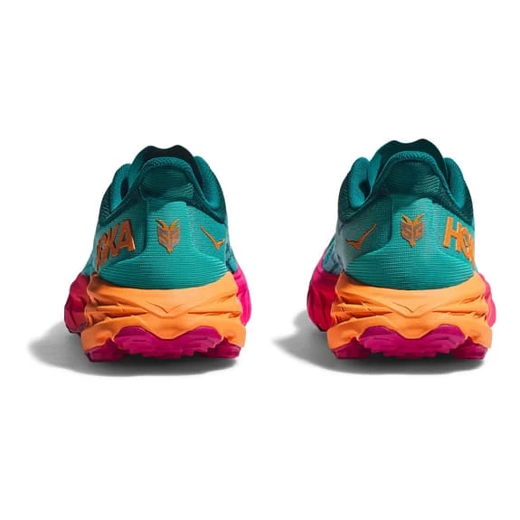 HOKA Speedgoat 5 Shoes Green Turquoise Orange Fuchsia Women 5 HOKA Speedgoat 5 Shoes Green Turquoise Orange Fuchsia Women - Image 5