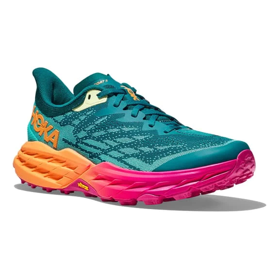 HOKA Speedgoat 5 Shoes Green Turquoise Orange Fuchsia Women 6 HOKA Speedgoat 5 Shoes Green Turquoise Orange Fuchsia Women - Image 6