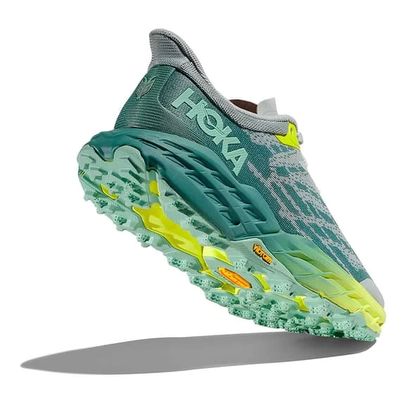 HOKA Speedgoat 5 Shoes Green Grey Yellow Women 6 HOKA Speedgoat 5 Shoes Green Grey Yellow Women - Image 6