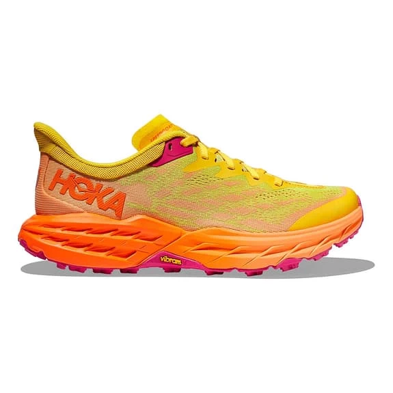 HOKA Speedgoat 5 Shoes Yellow Orange Women 2 HOKA Speedgoat 5 Shoes Yellow Orange Women - Image 2