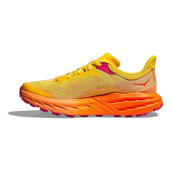 HOKA Speedgoat 5 Shoes Yellow Orange Women 3 HOKA Speedgoat 5 Shoes Yellow Orange Women - Image 3