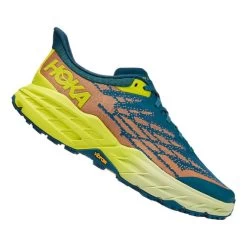 HOKA Speedgoat5 Shoes Blue Yellow Orange