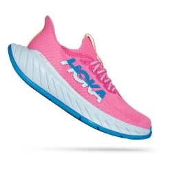 HOKA Carbon X 3 Shoes Bubblegum Pink Blue White Women