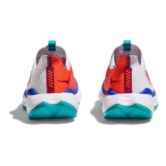 HOKA Carbon X 3 Shoes White Orange Blue Women 5 HOKA Carbon X 3 Shoes White Orange Blue Women - Image 5