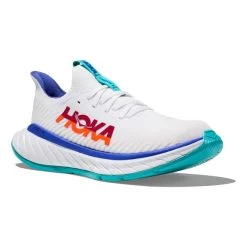HOKA Carbon X 3 Shoes White Orange Blue Women 11 HOKA Carbon X 3 Shoes White Orange Blue Women -Hoka hk 1123193 wfm 006