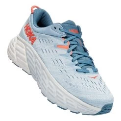 HOKA Gaviota 4 Shoes Light Blue Orange Women