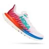 HOKA Mach 5 Running Shoes White Red Navy Blue Women