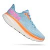HOKA Clifton 9 Shoes Light Blue Orange Pink Women