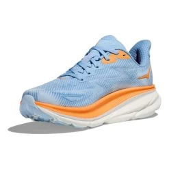 HOKA Clifton 9 Shoes Light Blue Orange Pink Women -Hoka hk 1127896 abi 003
