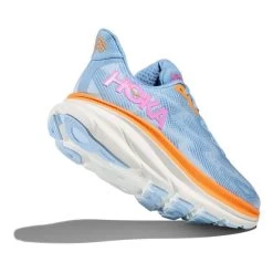 HOKA Clifton 9 Shoes Light Blue Orange Pink Women -Hoka hk 1127896 abi 004