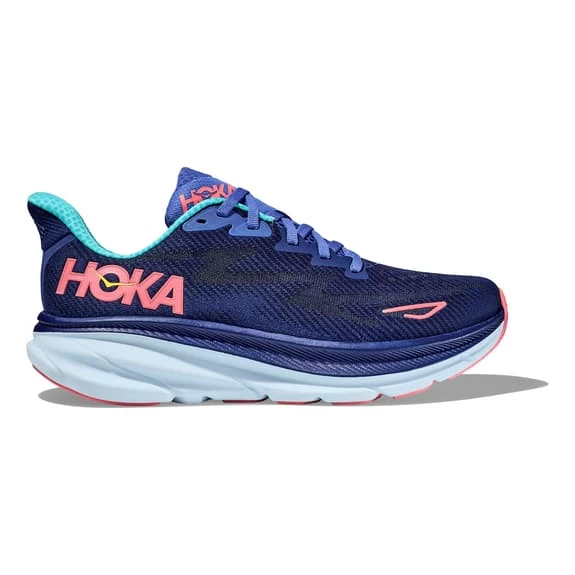 HOKA Clifton 9 Shoes Dark Blue Lilac Light Pink Women 1 HOKA Clifton 9 Shoes Dark Blue Lilac Light Pink Women