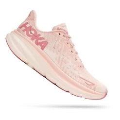 HOKA Clifton 9 Shoes Light Pink White Women