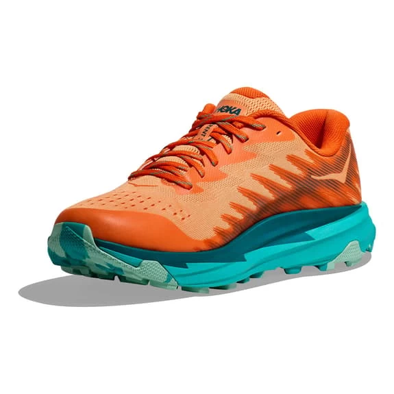 HOKA Torrent 3 Shoes Orange Turquoise Blue 4 HOKA Torrent 3 Shoes Orange Turquoise Blue - Image 4