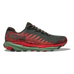 HOKA Torrent 3 Trail Running Shoes Dark Grey Red Dark Green -Hoka hk 1127914 tfs 003