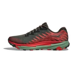 HOKA Torrent 3 Trail Running Shoes Dark Grey Red Dark Green -Hoka hk 1127914 tfs 004