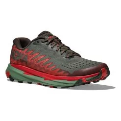 HOKA Torrent 3 Trail Running Shoes Dark Grey Red Dark Green -Hoka hk 1127914 tfs 005