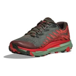 HOKA Torrent 3 Trail Running Shoes Dark Grey Red Dark Green -Hoka hk 1127914 tfs 006