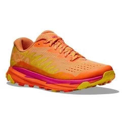 HOKA Torrent 3 Trail Running Shoes Fluorescent Orange Fuchsia Yellow Women -Hoka hk 1127915 mov 005