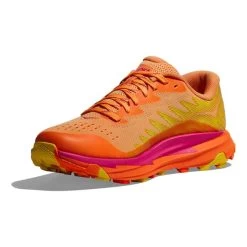HOKA Torrent 3 Trail Running Shoes Fluorescent Orange Fuchsia Yellow Women -Hoka hk 1127915 mov 006