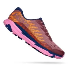 HOKA Torrent 3 Shoes Dark Pink Orange Fluorescent Pink Women