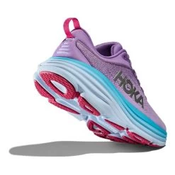 HOKA Bondi 8 Shoes Purple Light Blue White Women -Hoka hk 1127952 cvp 004