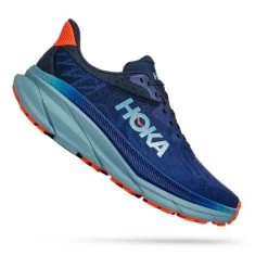 HOKA Challenger ATR 7 Shoes Navy Blue Grey Orange