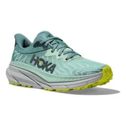 HOKA Challenger ATR 7 Running Shoes Light Green Black Fluorescent Yellow Women -Hoka hk 1134498 mgt 006