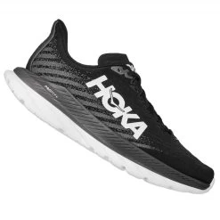 Hoka Mach 5 Wide 2E Mens Road Running Shoes Black/Castlerock