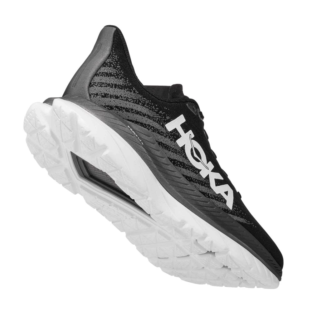 Hoka Mach 5 Wide 2E Mens Road Running Shoes Black/Castlerock 2 Hoka Mach 5 Wide 2E Mens Road Running Shoes Black/Castlerock - Image 2