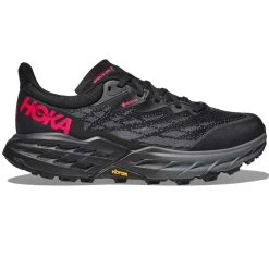 Hoka Speedgoat 5 GTX Womens Waterproof Trail Running Shoes Black/Black